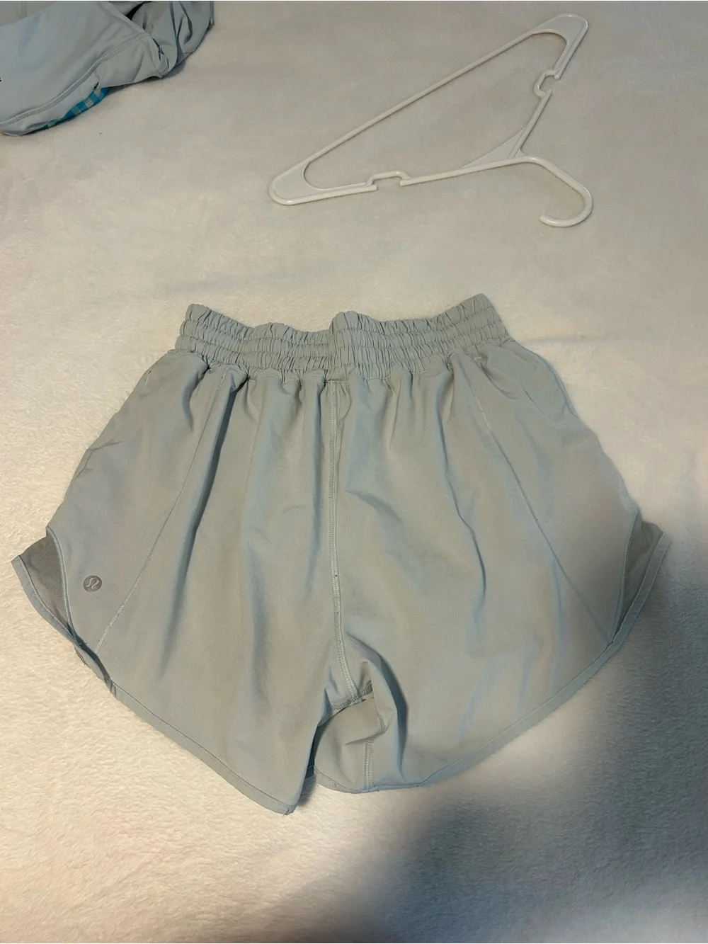 lululemon athletica Gray/ Blue Layered Running Shorts